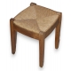 Tabouret Directoire paillé