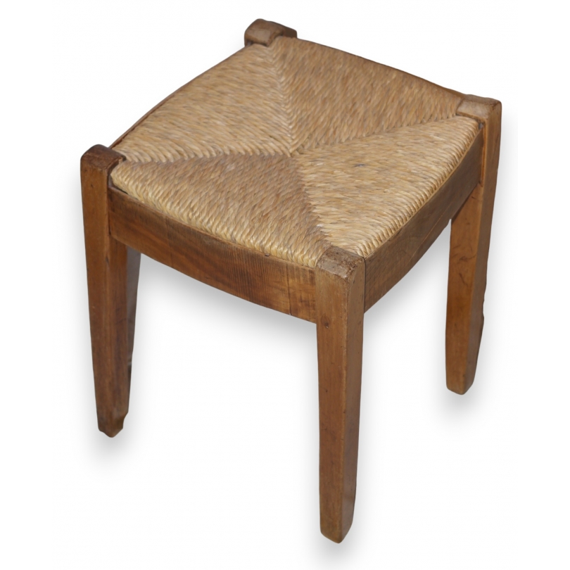 Tabouret Directoire paillé