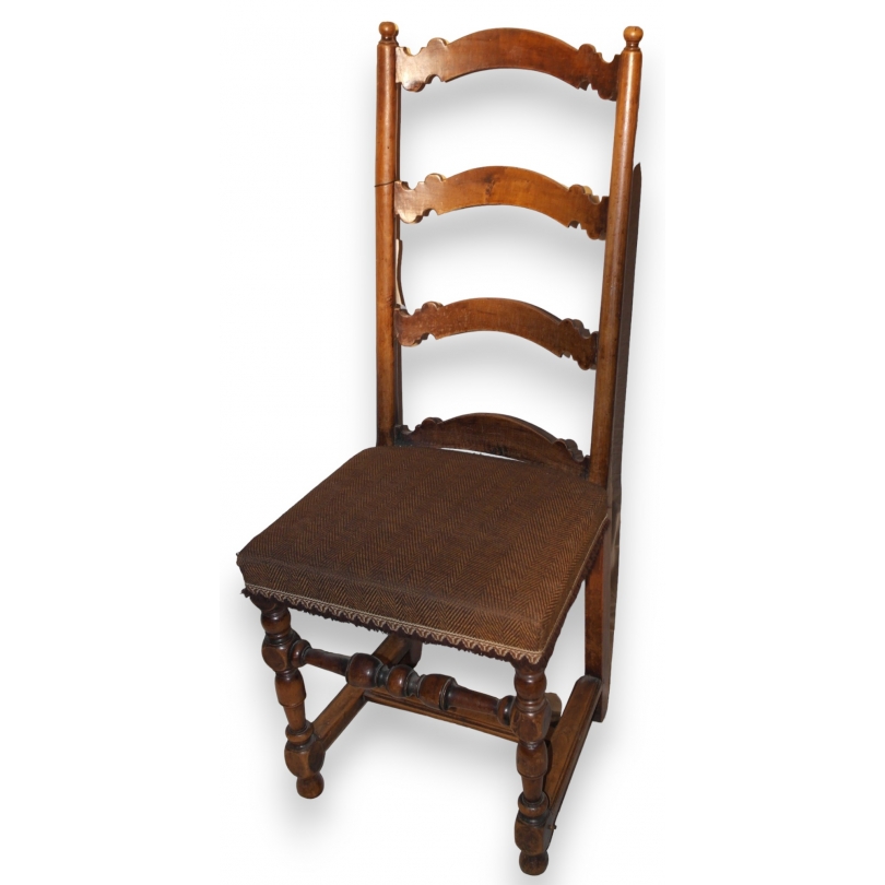 Suite de 6 chaises Louis XIII Suisse en