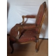 Paire de fauteuils style Louis XV en