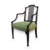 Fauteuil, dossier ajouré.