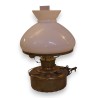  Lampe à pétrole en laiton abat-jour en sur  Moinat SA  - Antiquités décoration
