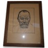  Reproduction d'un dessin "Autoportrait" sur  Moinat SA  - Antiquités décoration