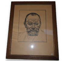 Reproduction d'un dessin "Autoportrait"