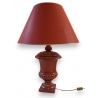 Lampe urne rouge