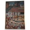 Paintings | Silk painting ‘Chinese Temple’ by Moinat SA  – Antiques and home décor