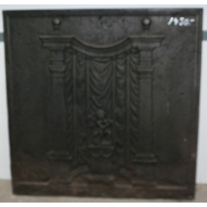  Plaque de cheminée en fonte "cupidon" sur  Moinat SA  - Antiquités décoration