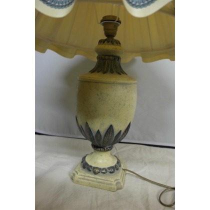  Lampe beige et bleu sur  Moinat SA  - Antiquités décoration