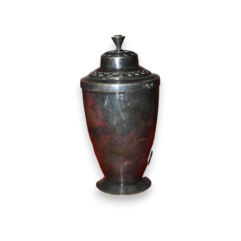 Box with a silver-coloured metal lid at  Moinat SA  - Antiques and home décor