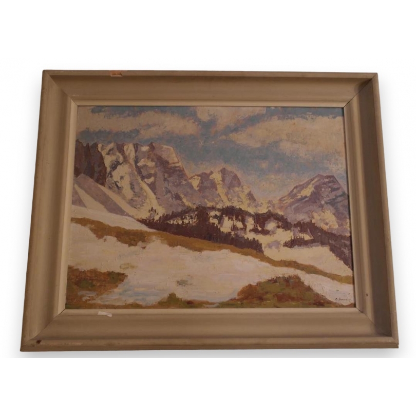 Paintings | Oil on canvas ‘Kammhalde’, signed C. HORN Moinat SA  – Antiques and home décor