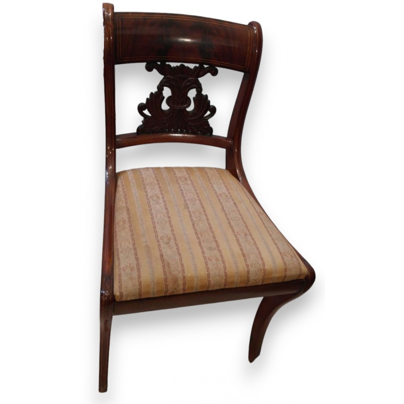 Chaise anglaise en acajou