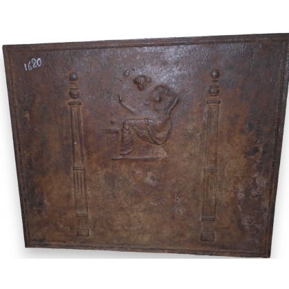  Plaque de cheminée en fonte sur  Moinat SA  - Antiquités décoration