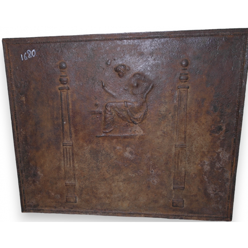  Plaque de cheminée en fonte sur  Moinat SA  - Antiquités décoration