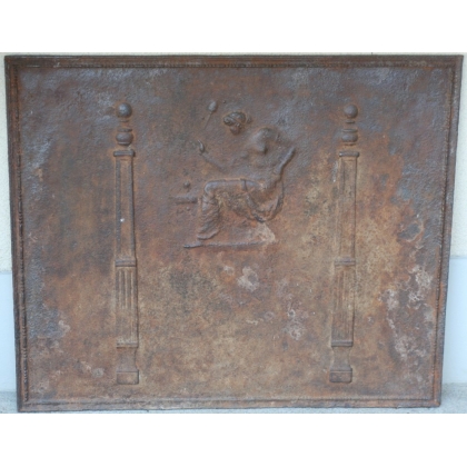  Plaque de cheminée en fonte sur  Moinat SA  - Antiquités décoration