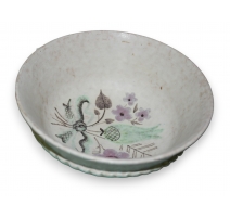 Bol turquoise motif fleurs de Menelika