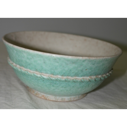 Turquoise bowl with Menelika floral motif from Moinat SA – Antiques and home décor