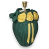 Lampe en porcelaine couverte de tissus