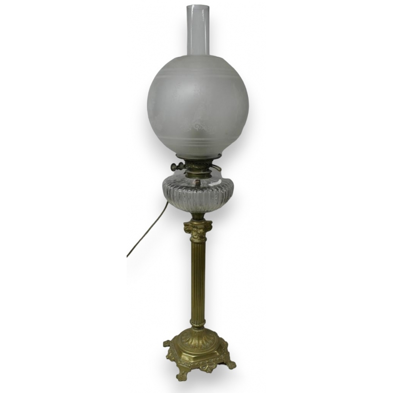 Electrified Napoleon III oil lamp from Moinat SA – Antiques and home décor