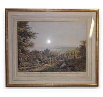 Gravure "Vue du château Baillival