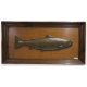 Tableau poisson en laiton repoussé