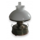 Lampe à pétrole en laiton abat-jour