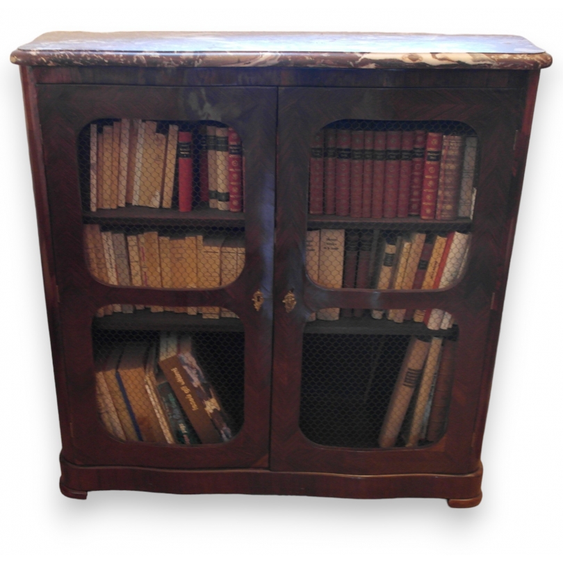 Vitrine Régence dessus en marbre