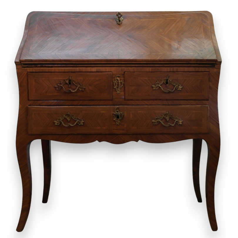  Bureau dos d'âne Louis XV à 4 tiroirs sur  Moinat SA  - Antiquités décoration