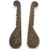  Paire d'éléments en bois sculpté doré sur  Moinat SA  - Antiquités décoration