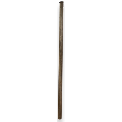 Barre à rideaux cannelée en bois doré