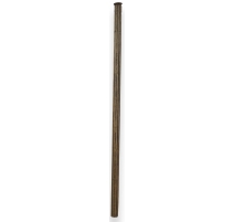 Barre à rideaux cannelée en bois doré