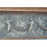  Fronton "Anges" en stuc gris et or sur  Moinat SA  - Antiquités décoration