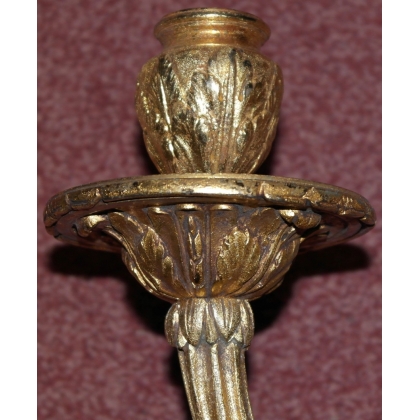 Louis XVI-style wall light in gilded bronze at  Moinat SA  - Antiques and home décor