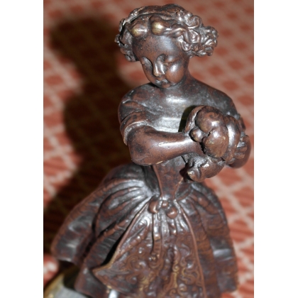  Bronze reproduction "Fille et son sur  Moinat SA  - Antiquités décoration
