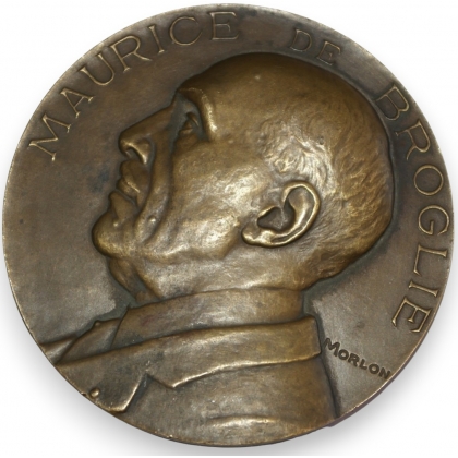 Médaille "Maurice de Broglie" signée