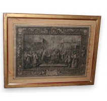 Gravure "Renouvellement d'alliance" par LE BRUN