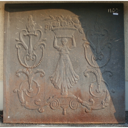  Plaque de cheminée en fonte sur  Moinat SA  - Antiquités décoration