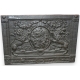 Plaque de cheminée deux lions