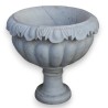 White marble urn, carved by Moinat SA – Antiques and home décor