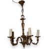 5-light bronze chandelier from Moinat SA – Antiques and home décor
