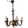 Lustre à 5 feux en bronze