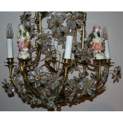 4-light chandelier featuring ‘characters’ by Moinat SA – Antiques and home décor