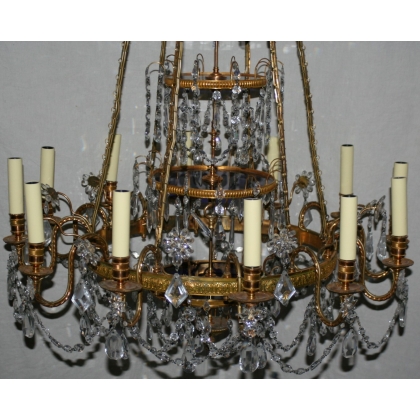 Directoire-style bronze chandelier from Moinat SA – Antiques and interior design