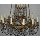 Lustre style Directoire en bronze en