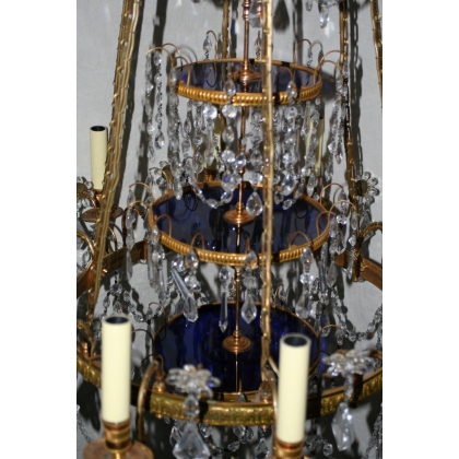 Directoire-style bronze chandelier from Moinat SA – Antiques and interior design