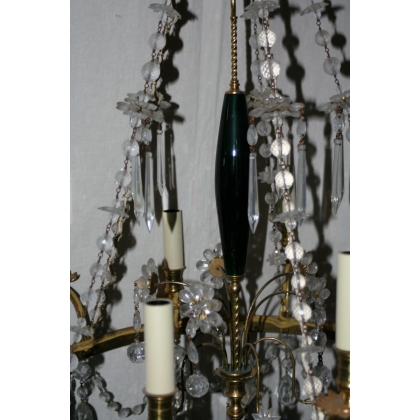 Gilded bronze Directoire-style chandelier by Moinat SA – Antiques and home décor