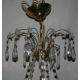 Lustre style Directoire bronze doré, 10 lumières