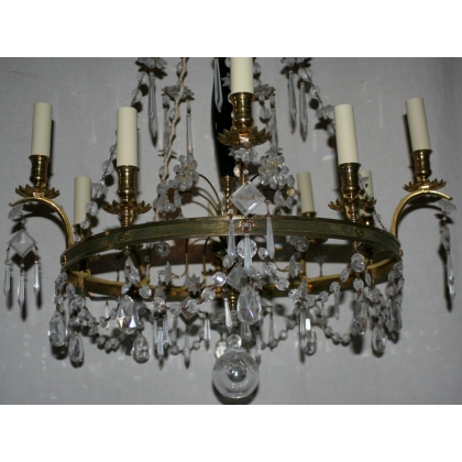 Gilded bronze Directoire-style chandelier by Moinat SA – Antiques and home décor