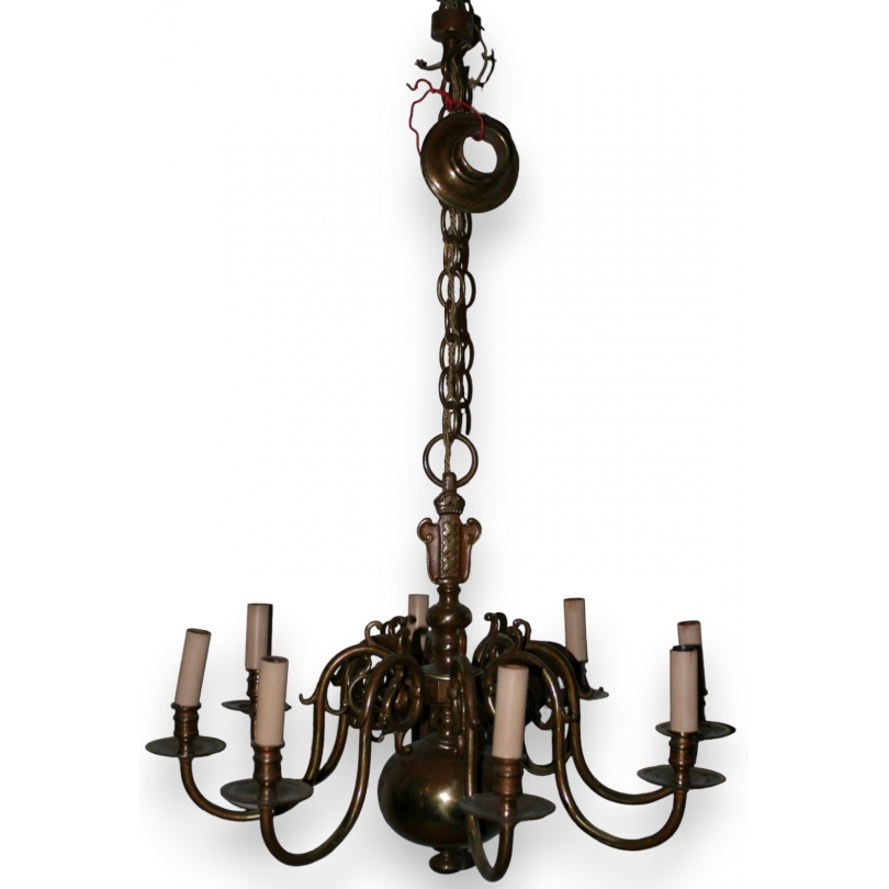 8-light Dutch chandelier at Moinat SA – Antiques and home décor