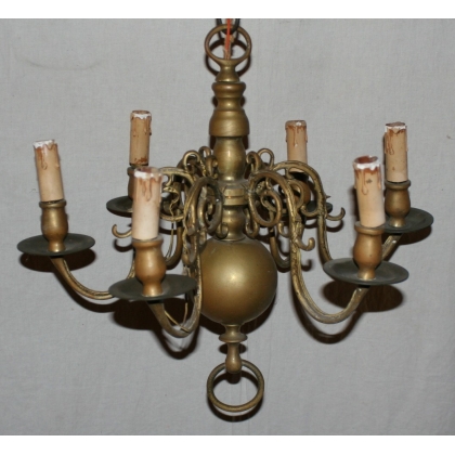 6-light Dutch chandelier at Moinat SA – Antiques and home décor