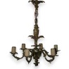 6-light bronze chandelier by Moinat SA – Antiques and home décor